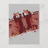 レッドパンダフューリー ポストカード (正面)