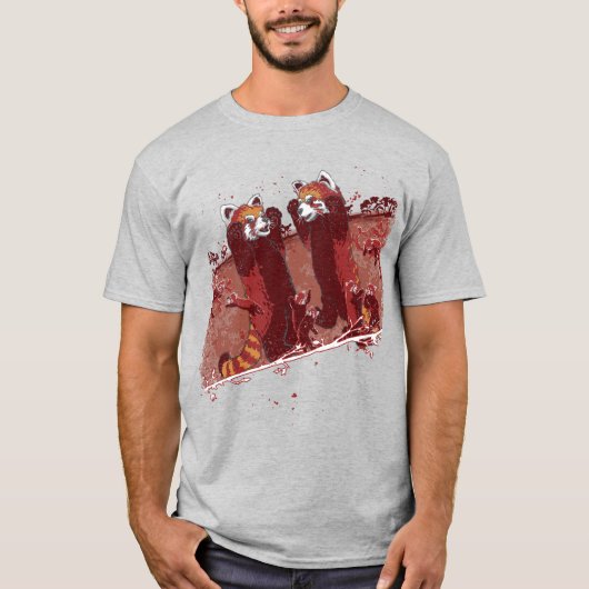 レッドパンダフューリー Tシャツ (正面)