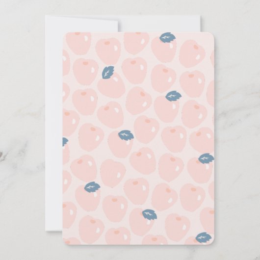 レッドパンダフラワークラウンバースデーパーティーの招待 招待状 (裏面)