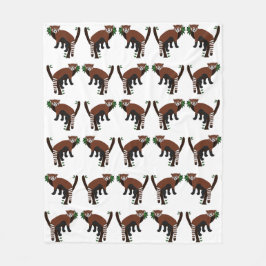 レッドパンダフリースブランケット フリースブランケット