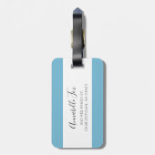 "レッドパンダブルーアップルの荷物タグモノグラムの" ラゲッジタグ (裏面縦)