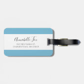 "レッドパンダブルーアップルの荷物タグモノグラムの" ラゲッジタグ (裏面横)