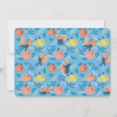 レッドパンダブルーボーイベビーシャワー招待状 招待状 (裏面)