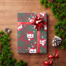 レッドパンダヘブン – 抽象芸術クリスマスレッドパンダ