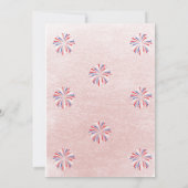 レッドパンダベアーベイビーシャワーへようこそ 招待状 (裏面)