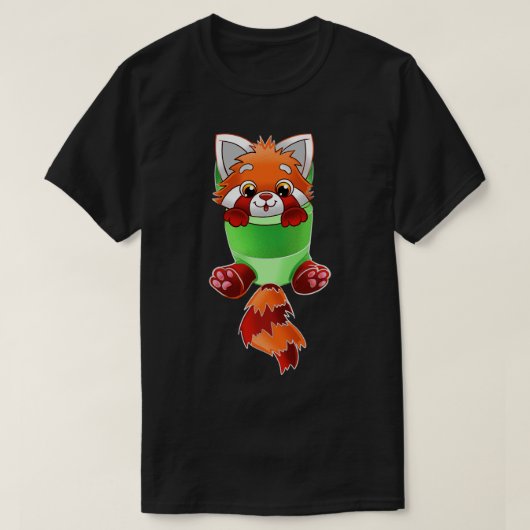 レッドパンダベビースリング Tシャツ (デザイン正面)