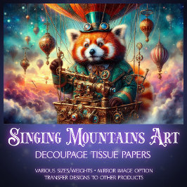 レッドパンダメカニカルワンダーランドフライトデコップメント 薄葉紙