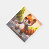 レッドパンダライド招待状 スタンダードランチョンナプキン (角)