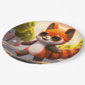 レッドパンダライド ペーパープレート (アングル)