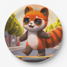 レッドパンダライド ペーパープレート