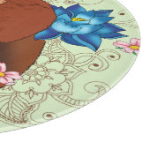 レッドパンダロータスフラワーズヘンナ カッティングボード (角)