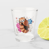 レッドパンダロータスフラワーズヘンナ ショットグラス (正面)