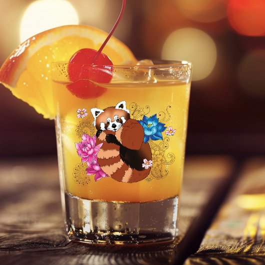 レッドパンダロータスフラワーズヘンナ ショットグラス