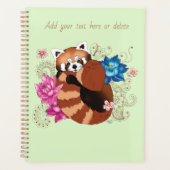 レッドパンダロータスフラワーズヘンナ プランナー手帳 (正面)