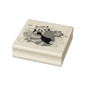 レッドパンダロータスフラワーズヘンナ ラバースタンプ (スタンプ)