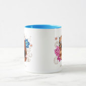 レッドパンダロータスフラワーヘンナ マグカップ (中央)