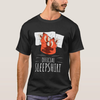 レッドパンダ公式の眠り Tシャツ