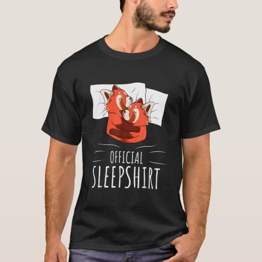 レッドパンダ公式の眠り Tシャツ (正面)