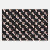 レッドパンダ宇宙宇宙飛行士 ラッピングペーパーシート (正面3)