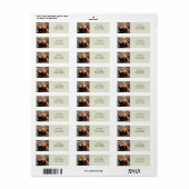 レッドパンダ差出人住所ラベル ラベル (フルシート)