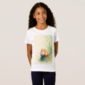 レッドパンダ平和的ブリス Tシャツ (正面フル)