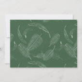 レッドパンダ新生児ジャングルベビーシャワー招待状 招待状 (裏面)