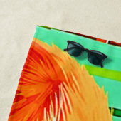 レッドパンダ竹林 ビーチタオル (インサイチュ)