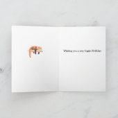 レッドパンダ誕生日カード-かわいい動物の誕生日カー カード (内部)