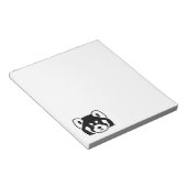 レッドパンダ顔 ノートパッド (アングル)