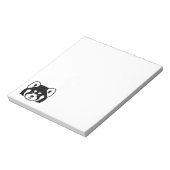 レッドパンダ顔 ノートパッド (回転)