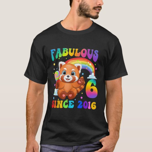 レッドパンダ6日2016年から6日 Tシャツ (正面)