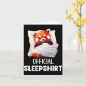 レッドパンダ アニマルラバー パジャマ カード (黄色い花)