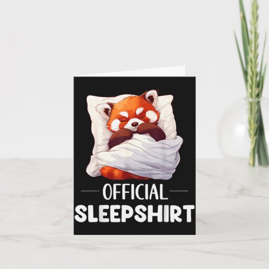 レッドパンダ アニマルラバー パジャマ 就寝用 シルク 赤パンダ カード (正面)
