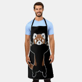 レッドパンダ エプロン (着用した状態)