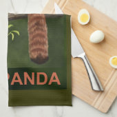 レッドパンダ キッチンタオル (四つ折り)