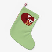 レッドパンダ スモールクリスマスストッキング (正面 (吊り時))