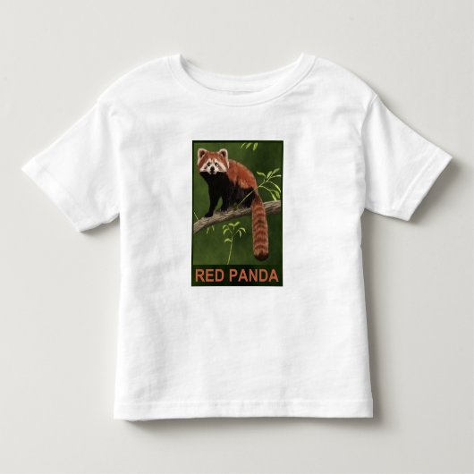 レッドパンダ トドラーTシャツ (正面)