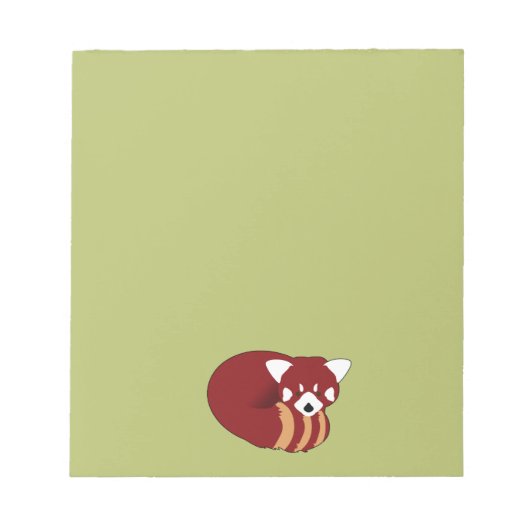 レッドパンダ ノートパッド (正面)