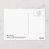 レッドパンダ ポストカード (裏面)