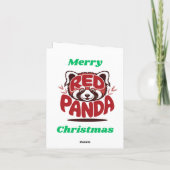 レッドパンダ メリークリスマス シーズンカード (裏面)