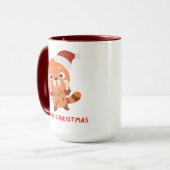 レッドパンダ メリークリスマス マグカップ (正面左)