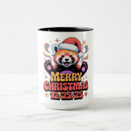 レッドパンダ メリークリスマス 12/25/25 マグカップ