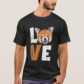 レッドパンダ ラブ レッドパンダ Tシャツ