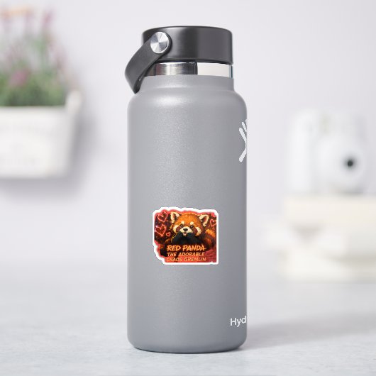 レッドパンダ「愛らしいケイオスな妖精」 シール (HydroFlask)
