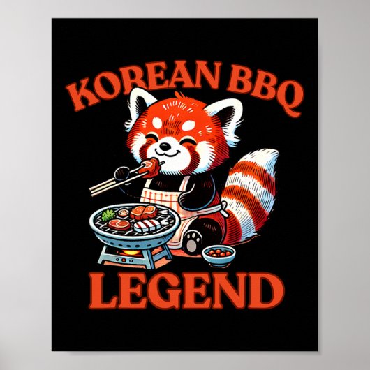 レッドパンダ 韓国風BBQの伝説 ポスター (正面)