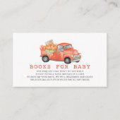 レッドパンプキントラックギンガムブックスベビー エンクロージャーカード (正面)