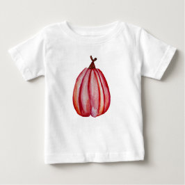 レッドパンプキンベビーTシャツ ベビーTシャツ