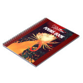 レッドパーソナライズされたエキゾチックBramhaロータスフローラ詩 ノートブック (左側)