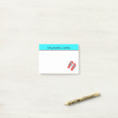 レッドパーソナライズされたビーチサンダルサマービーチ ポストイット (デスク上)