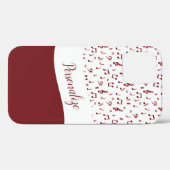 レッドパーソナライズされたミュージックテーマ Case-Mate iPhoneケース (裏面 (横))